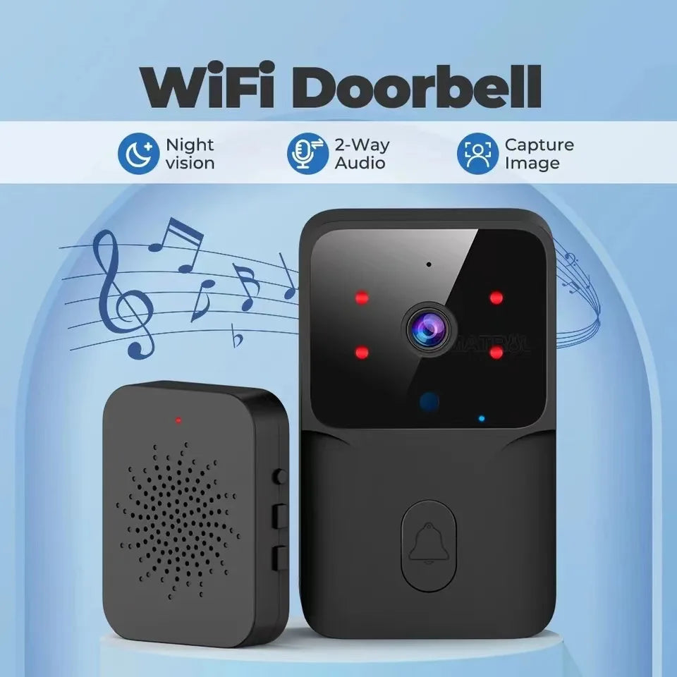 WiFi Video Doorbell – Wireless Two-Way Intercom with IR Night Vision