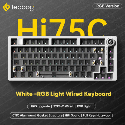 Leobog Hi75C Pro 75% Wireless Mechanical Keyboard – Aluminum RGB Hotswap