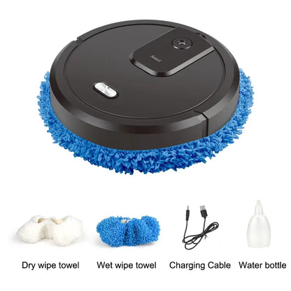 Smart Robot Vacuum & Mop – Dry/Wet Cleaning with Humidifying Spray