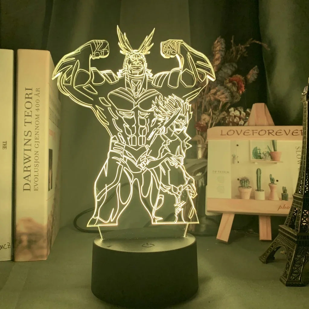 My Hero Academia Dabi 3D LED Lamp – RGB Anime Night Light for Bedroom