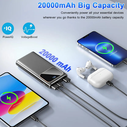 22.5W Fast Charge Power Bank – 20000mAh PD3.0 QC4.0 with LED Display