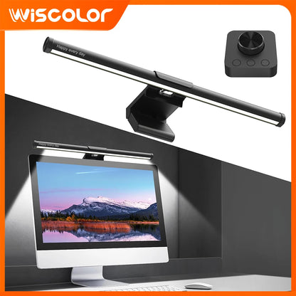 Wiscolor TUYA Monitor Light Bar – USB E-Reading Lamp with Remote