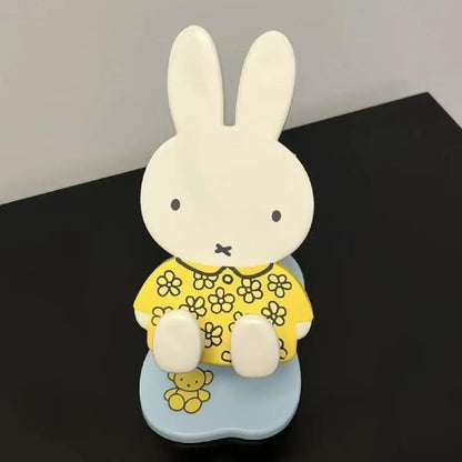 Blue Miffy Foldable Phone Stand – Cute Rabbit Desk Holder & Anime Decor