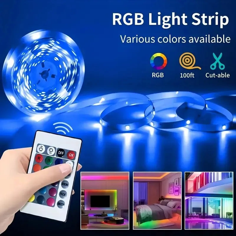 WiFi USB Smart LED Strip – Alexa & Tuya Compatible, Music Sync Ambient Light