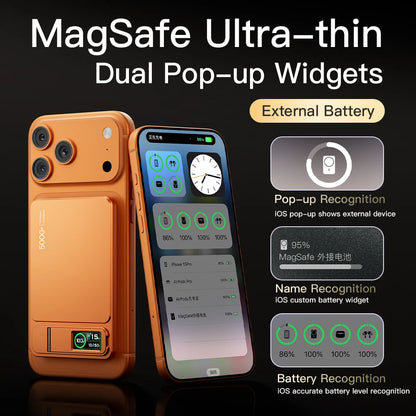 10000mAh Slim MagSafe Power Bank – 20W Magnetic Wireless Fast Charge for iPhone & iWatch