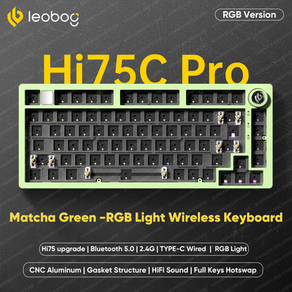 Leobog Hi75C Pro 75% Wireless Mechanical Keyboard – Aluminum RGB Hotswap