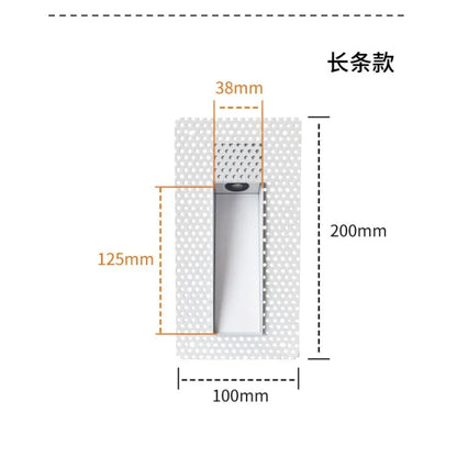Frameless LED Stair & Wall Lamp – 3W Motion Sensor Night Light for Indoor Use