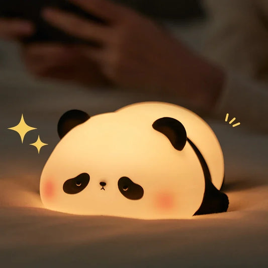 Panda LED Night Light – Touch Sensor Cartoon Lamp for Kids & Gifts**