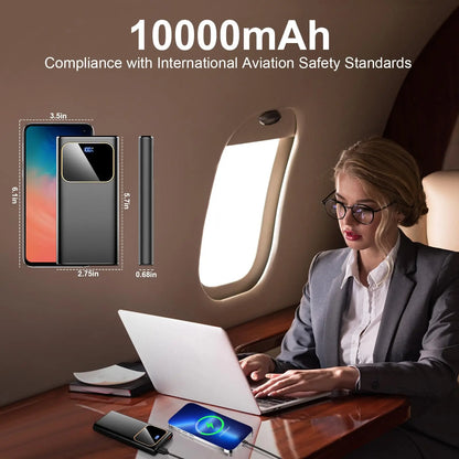 DY201 22.5W Fast Charge Power Bank – 10000mAh, USB-C 3 Ports with LED Display