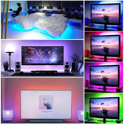WiFi USB Smart LED Strip – Alexa & Tuya Compatible, Music Sync Ambient Light