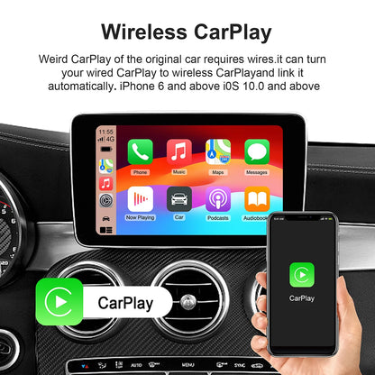 3-in-1 Android 13 CarPlay AI Box – Wireless Auto USB Adapter 2G+32G