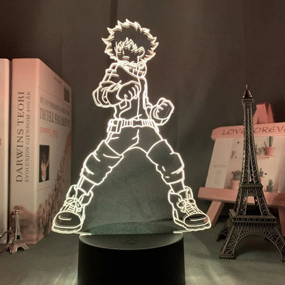 My Hero Academia Dabi 3D LED Lamp – RGB Anime Night Light for Bedroom