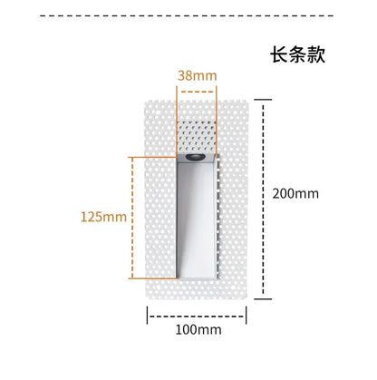 Frameless LED Stair & Wall Lamp – 3W Motion Sensor Night Light for Indoor Use