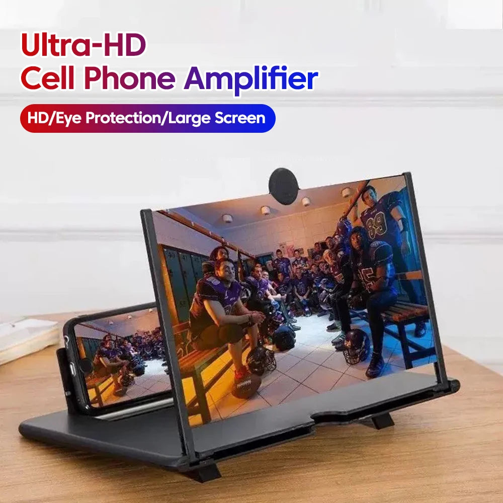 12/10" Mobile Phone Screen Amplifier – HD Video Magnifier Stand