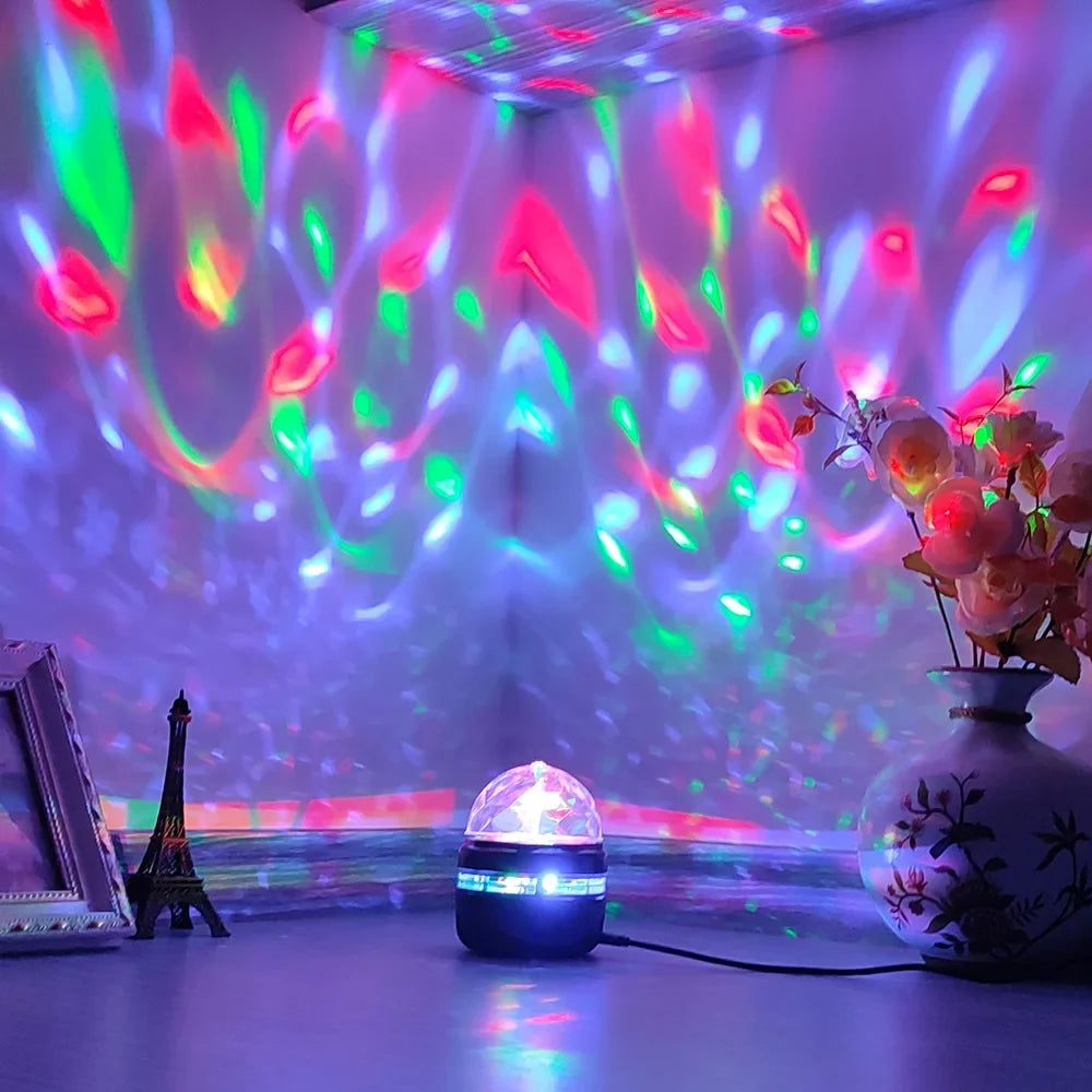 LED Starry Sky Projector – Northern Light Lamp with Remote & Auto Rotate**