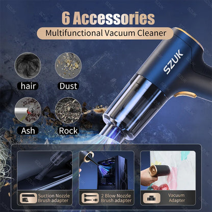 Mini Car Vacuum – Handheld Powerful Wireless Cleaner