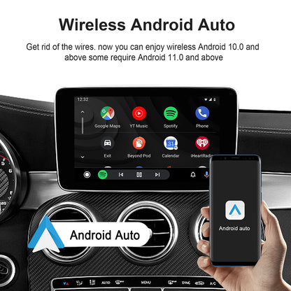 3-in-1 Android 13 CarPlay AI Box – Wireless Auto USB Adapter 2G+32G