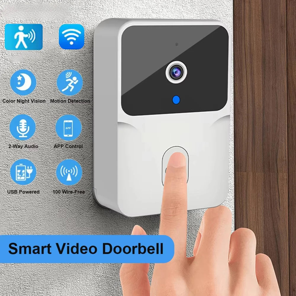 WiFi Video Doorbell – Wireless Two-Way Intercom with IR Night Vision