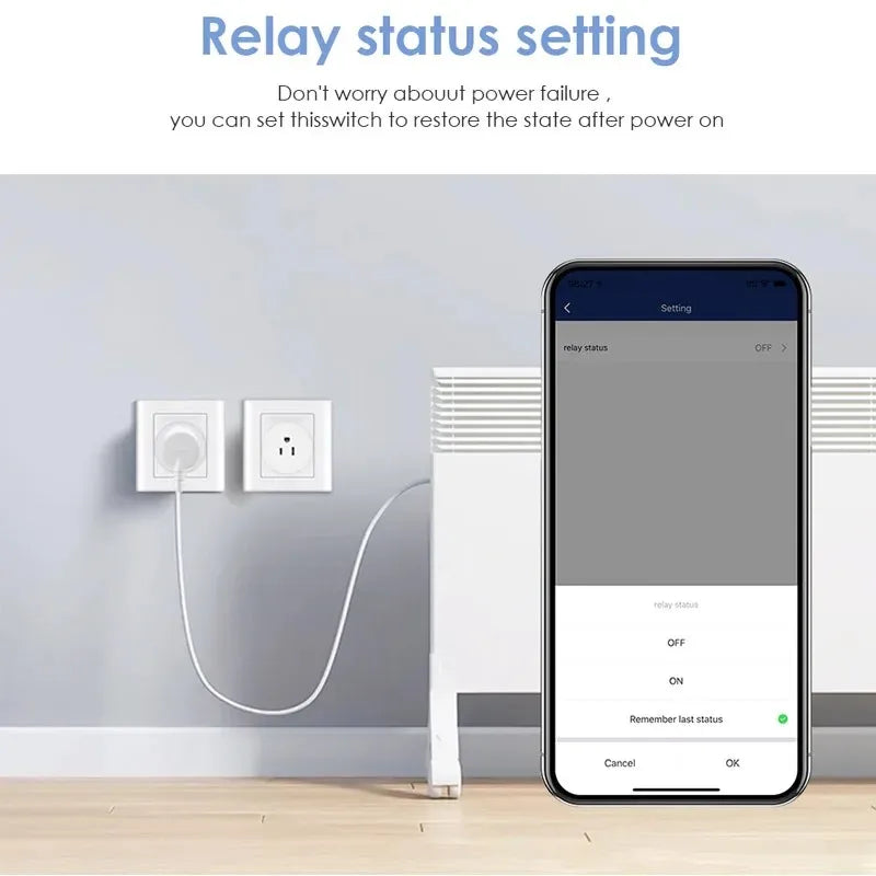 Tuya Smart WiFi Plug – 10A Wireless Outlet for Alexa & Google Home