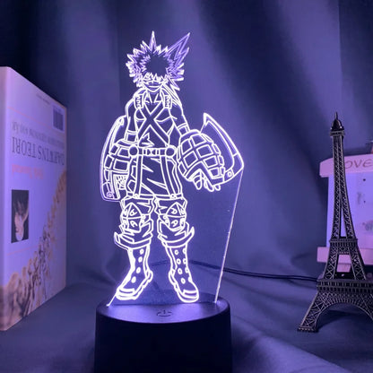 My Hero Academia Dabi 3D LED Lamp – RGB Anime Night Light for Bedroom