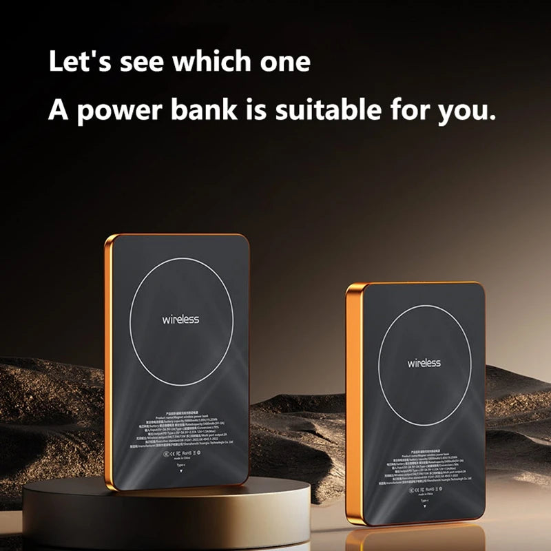 VIVO 10000mAh Slim Power Bank – 20W Magnetic Wireless Fast Charge for iPhone & Watch
