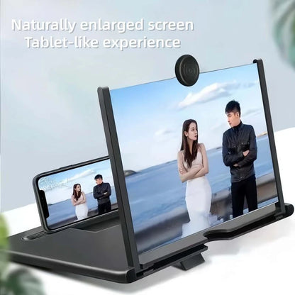 12" Mobile Phone Magnifier – Full-Screen Eye Protection for TV & Video Viewing