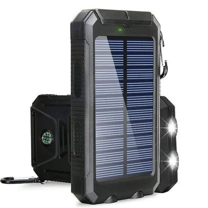 Solar Power Bank 80000mAh – Portable Charger with LED Light for Smartphones