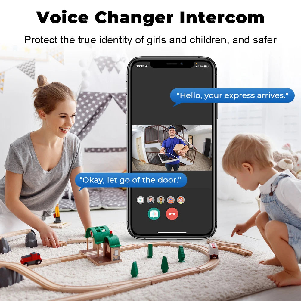 WiFi Video Doorbell – Wireless Two-Way Intercom with IR Night Vision