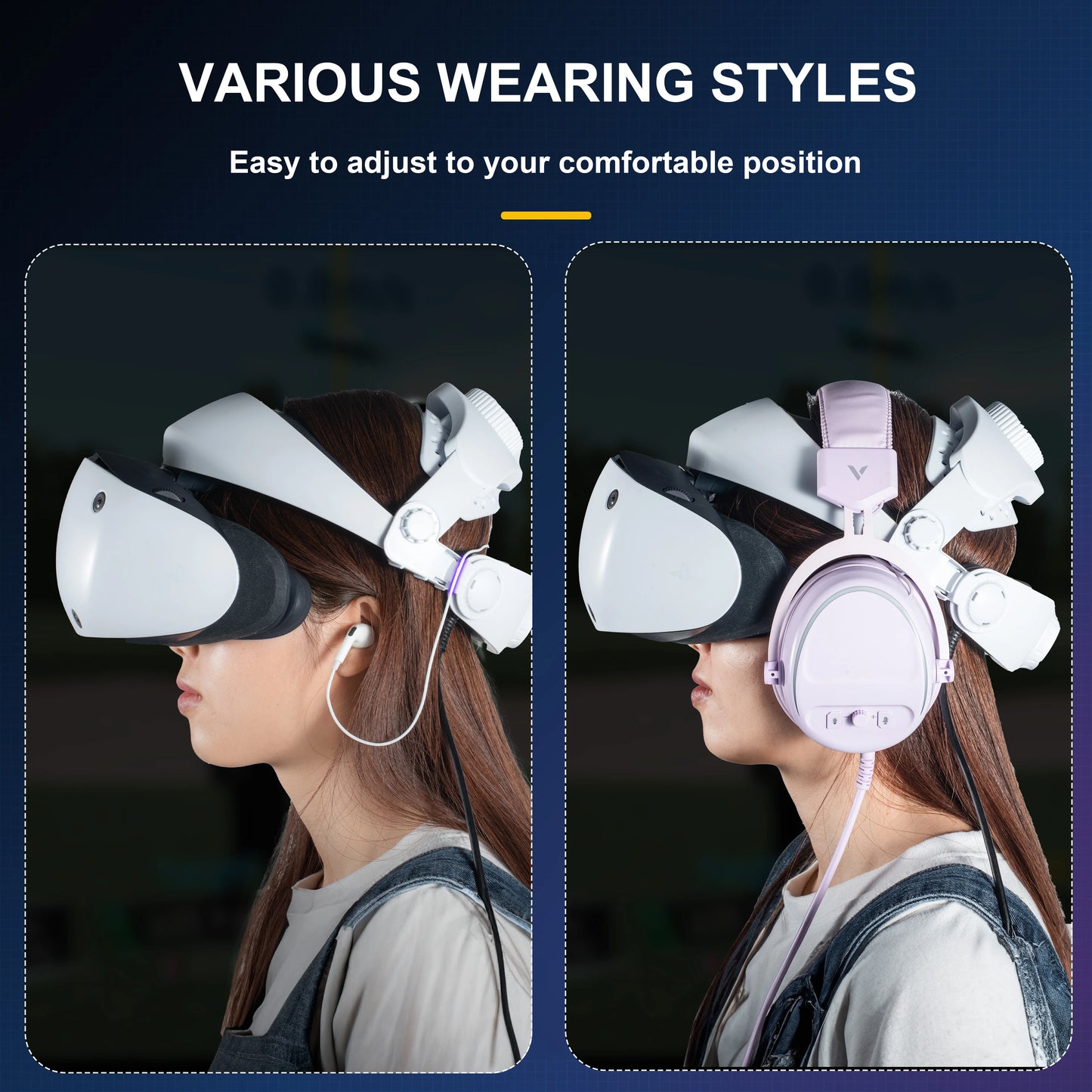Adjustable Head Strap for PS VR2 – Enhanced Comfort & Support Headband