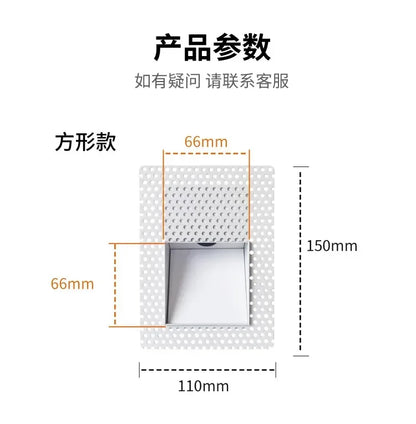 Frameless LED Stair & Wall Lamp – 3W Motion Sensor Night Light for Indoor Use