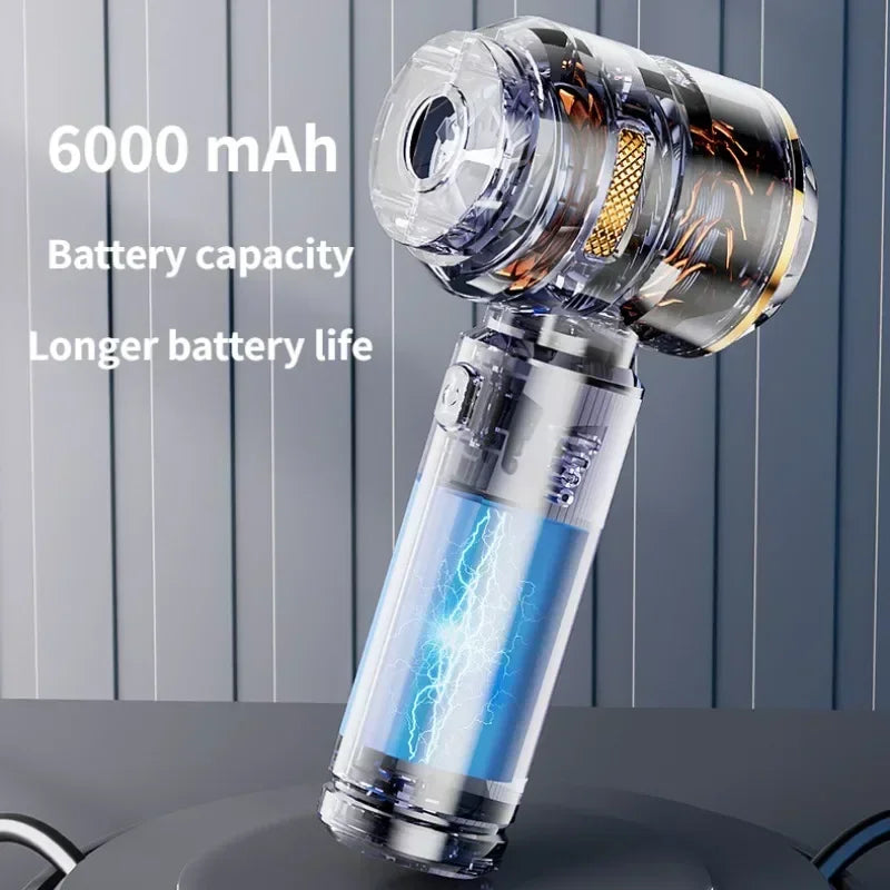 High-Power Handheld Car Vacuum – Wireless Cleaner & Air Duster for Home