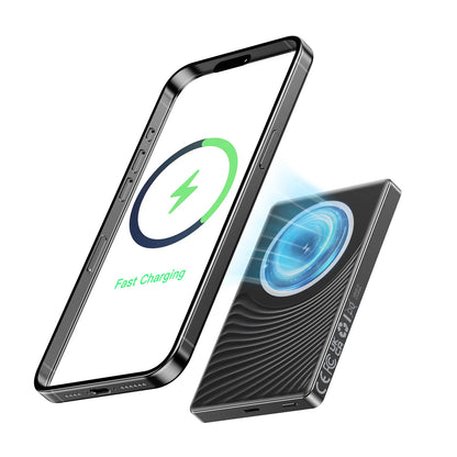 10000mAh Magnetic Power Bank – 15W Wireless & 20W Fast Charging USB-C/A
