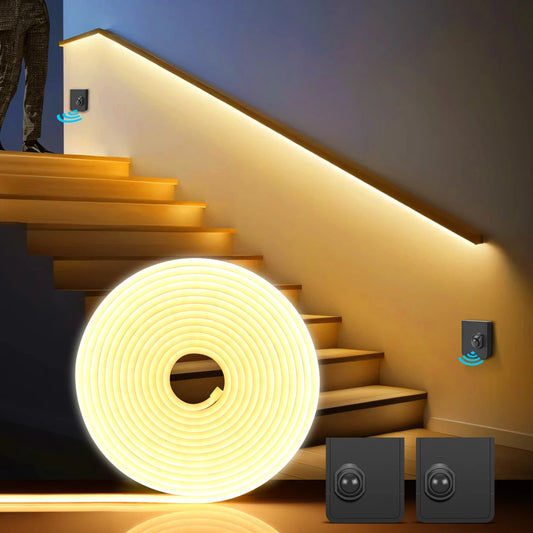Motion Sensor Neon LED Strip – Wireless Smart Night & Stair Light AC110–220V**