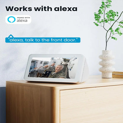 Wireless Video Doorbell – 2K HD Smart Security with Chime & Voice Message
