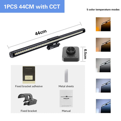 Wiscolor TUYA Monitor Light Bar – USB E-Reading Lamp with Remote