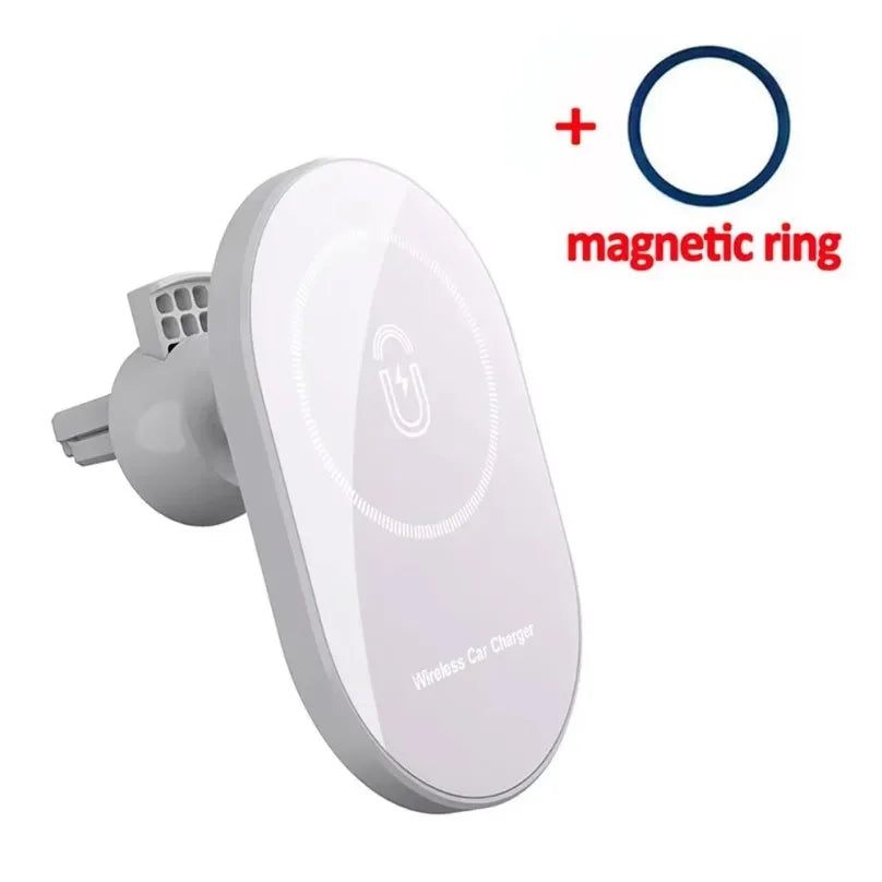 30W Magnetic Car Wireless Charger – Air Vent Holder for iPhone MagSafe