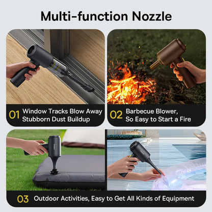 Baseus Wireless Car Vacuum – Portable Cordless Cleaner & Air Dust Blower