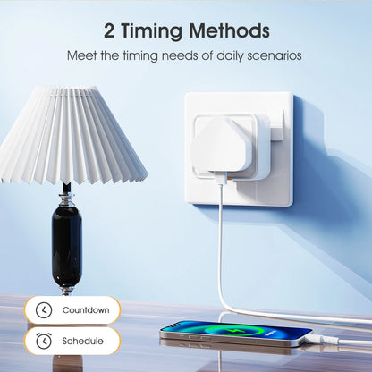 Tuya Zigbee Smart Plug – 16A Power Monitor with Timer, Alexa & Google Home Compatible