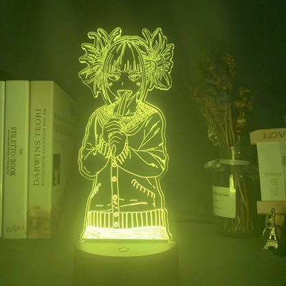 My Hero Academia Dabi 3D LED Lamp – RGB Anime Night Light for Bedroom