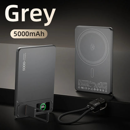 10000mAh Slim MagSafe Power Bank – 20W Magnetic Wireless Fast Charge for iPhone & iWatch