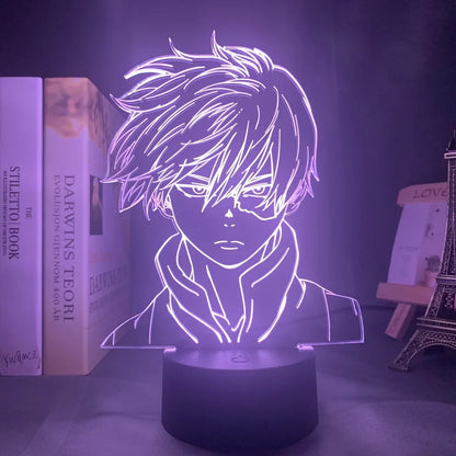 My Hero Academia Dabi 3D LED Lamp – RGB Anime Night Light for Bedroom