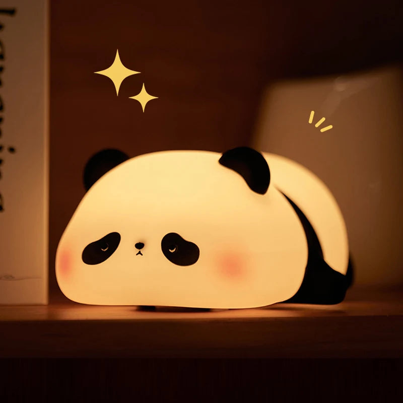 Panda LED Night Light – Touch Sensor Cartoon Lamp for Kids & Gifts**