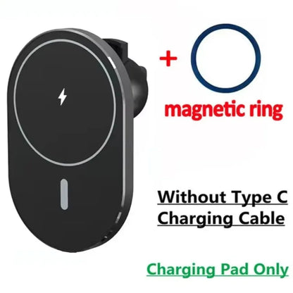 30W Magnetic Car Wireless Charger – Air Vent Holder for iPhone MagSafe