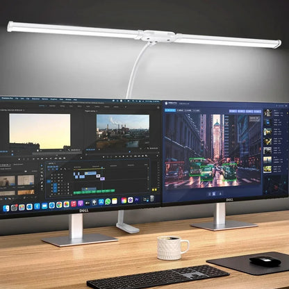 LED Clip Desk Lamp – Dimmable Monitor & Reading Light for Office