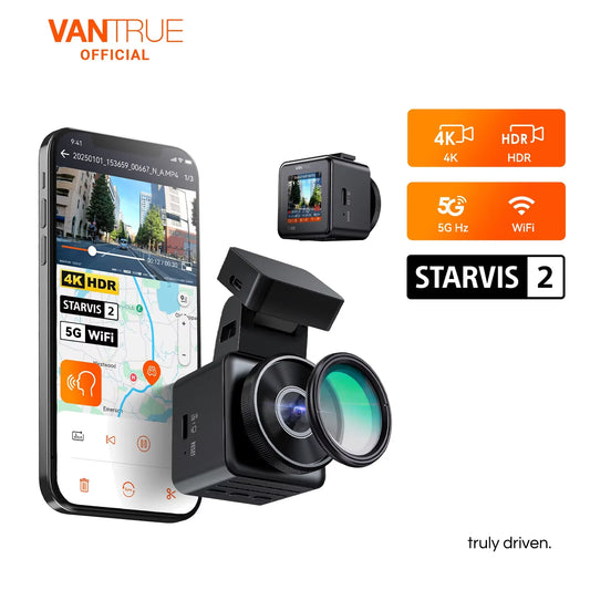 Vantrue E1 Pro 4K Dash Cam – STARVIS HDR Night Vision with WiFi, GPS & 1TB Support