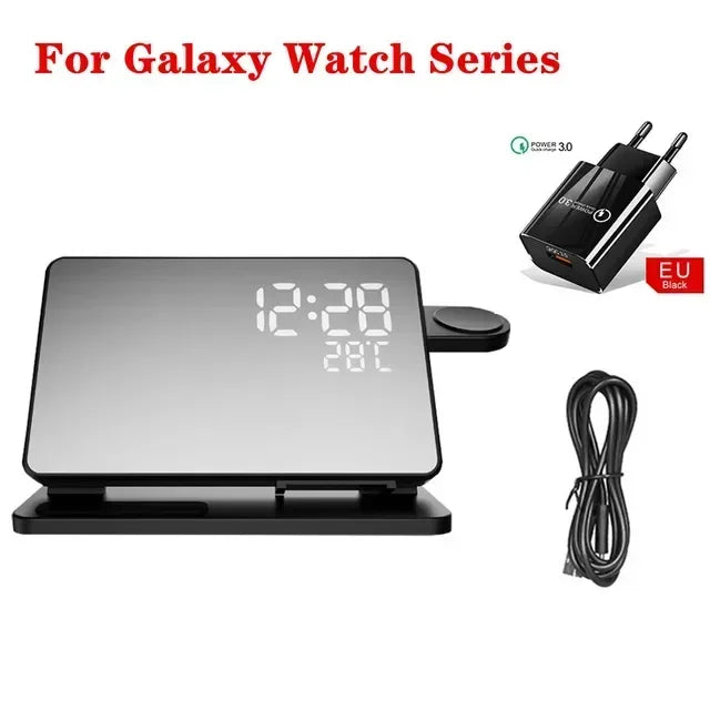 3-in-1 Wireless Charger – Fast Charging Station for Apple & Samsung Devices