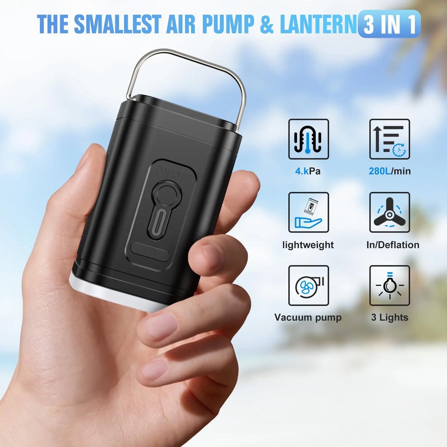 Mini Electric Air Pump – Portable Camping & Swim Ring Pump
