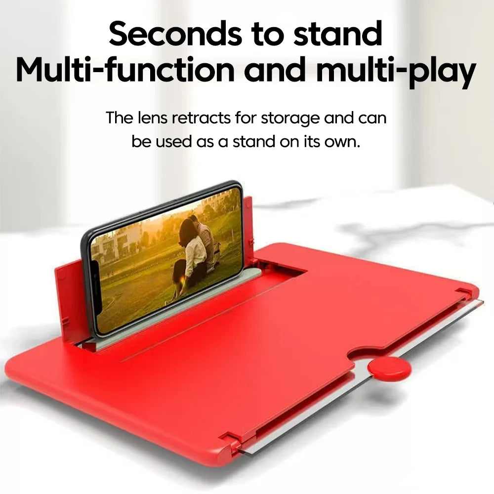 12/10" Mobile Phone Screen Amplifier – HD Video Magnifier Stand