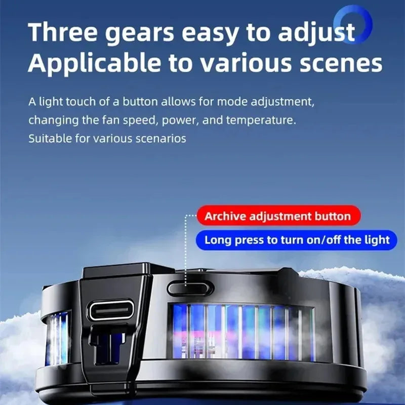 Magnetic Phone Cooler – Semiconductor Cooling with Temp Display & Back Clip