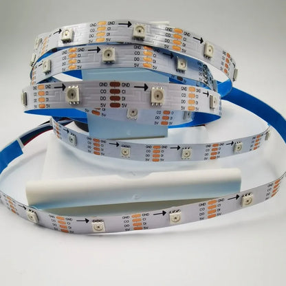Addressable APA102/SK9822 LED Strip – 5V RGB Pixel Smart Light 30–144 LEDs/m